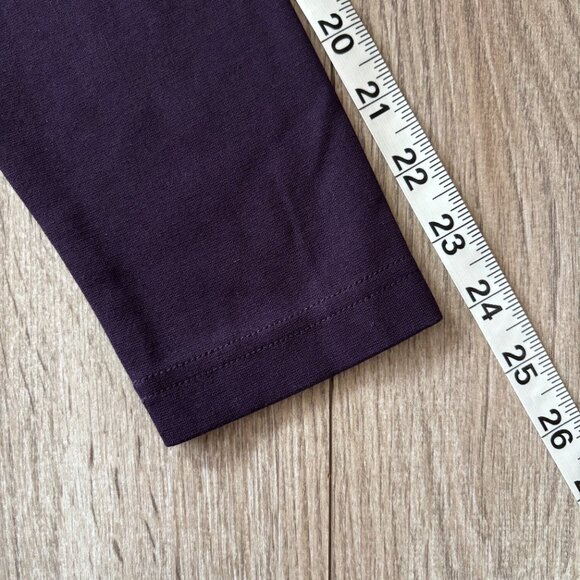 Eddie Bauer Faux Wrap Long Sleeve Purple Dress Womens Small Travel Comfycore - Picture 9 of 12
